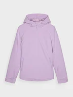 Kurtki damskie - Damska kurtka narciarska 4F 4FWAW24TTJAF572 - fioletowa - miniaturka - grafika 1