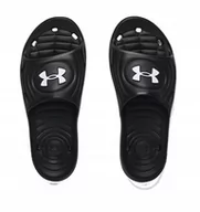 Klapki i japonki męskie - Klapki Męskie Under Armour Plaża Basen Czarne 41 - miniaturka - grafika 1