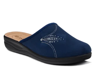 Kapcie damskie pantofle domowe Inblu CF-48 granatowe z zakrytymi palcami-37 - Kapcie damskie - miniaturka - grafika 1