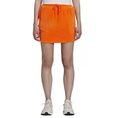 Spódnice - Spódnica damska Adidas x Jeremy Scott welurowa pomarańczowa-S - miniaturka - grafika 1