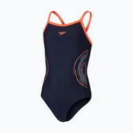 Stroje kąpielowe dla dziewczynek - Strój pływacki jednoczęściowy dziecięcy Speedo Platisol Placement Thinstrap Musc - miniaturka - grafika 1