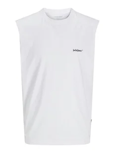 Jack&Jones Tank top Varenna 12273524 Biały Oversize - Koszulki męskie - miniaturka - grafika 1