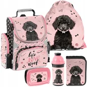 Plecaki szkolne i tornistry - Tornister dla dziewczynki plecak szkolny 1-3 klasa Pies zestaw do szkoły - miniaturka - grafika 1