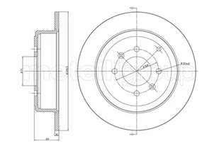 METELLI Tarcza hamulcowa 23-0431C - Szczęki hamulcowe - miniaturka - grafika 1