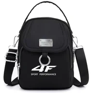 Torebki damskie - TEMU Damski Plecak Nylonowy z Nadrukiem 4F, Regulowany Pasek, Wielokomorowa Torba na Ramię i do Noszenia na Krzyż, Idealna na Codzienne Dojazdy, - miniaturka - grafika 1