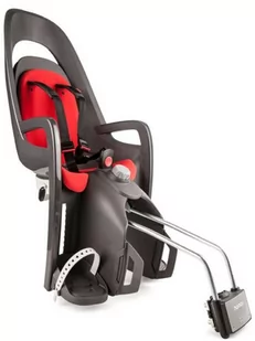 Hamax - Fotelik rowerowy Caress montowany na ramie - Dark Grey/Red - Foteliki rowerowe - miniaturka - grafika 1
