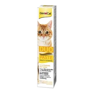 GimCat DUO Pasta Przeciw Kłaczkom Ser z 12 witaminami 2x50 g - Przysmaki dla psów - miniaturka - grafika 1