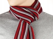 Apaszki i szaliki męskie - MODNY Szalik Szal Zimowy Damski Ciepły BORDO s032 - miniaturka - grafika 1