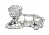 Figurki dekoracyjne - FIGURKA PIES BULDOG W POZYCJI LEŻĄCEJ ELEGANCKA DEKORACJA - miniaturka - grafika 1