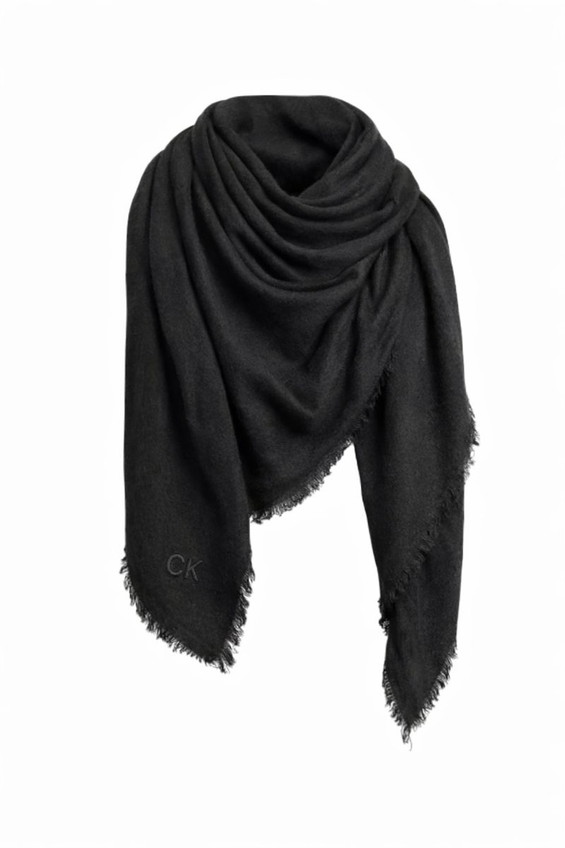CALVIN KLEIN CZARNA CHUSTA DAMSKA I4A