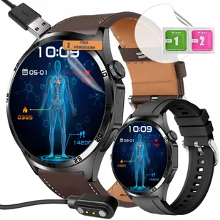Smartwatch Rubicon RNCF38 AMOLED EKG Glukoza HRV Rozmowy PL - Smartwatch - miniaturka - grafika 1