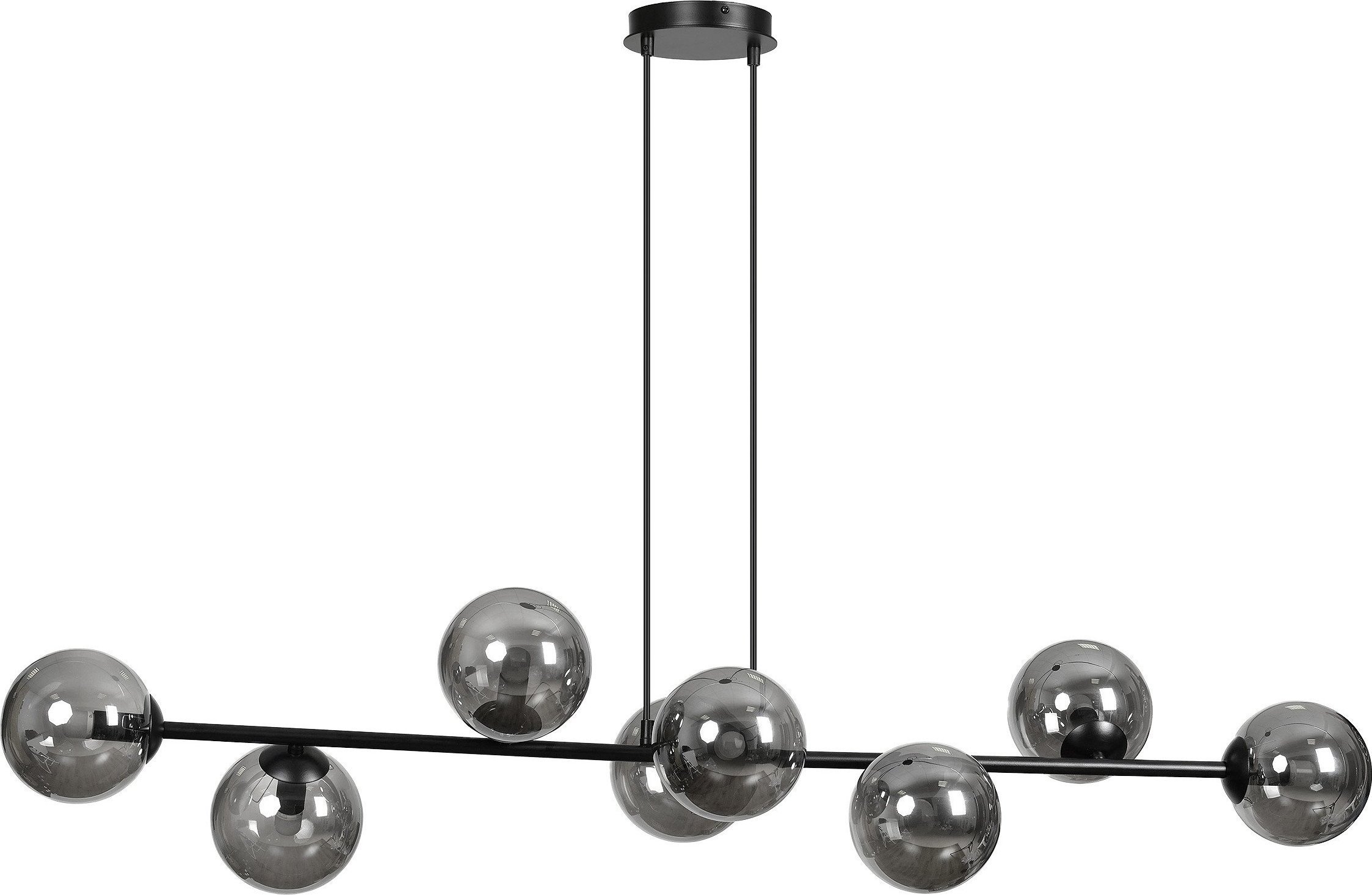 Lampa wisząca Orno LETO lampa wisząca, moc max.8x40W, E14, czarno-grafitowa