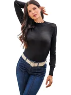 Swetry damskie - Heine Sweter w kolorze czarnym - miniaturka - grafika 1