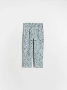 Reserved - Wzorzyste spodnie - jasnozielony - Spodnie i spodenki dla dziewczynek - miniaturka - grafika 1