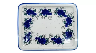 Ceramiczna taca do potraw Ceramika Bolesławiec - Tace i patery - miniaturka - grafika 1