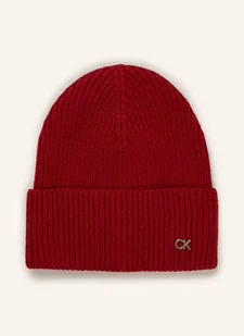 Calvin Klein Czapka rot - Czapki damskie - miniaturka - grafika 1