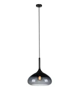 Lampy sufitowe - Markslojd LAMPA wisząca COOPER 106394 szklana OPRAWA zwis IP20 kropla łezka dymn - miniaturka - grafika 1