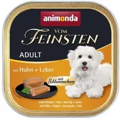 Mokra karma dla psów - Animonda Vom Feinsten Gourmet Centre szalki z kurczakiem i wątróbką 150 g - miniaturka - grafika 1