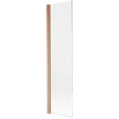 Parawany nawannowe - Mexen Mist parawan nawannowy 1-skrzydłowy 50 x 150 cm, transparent, miedź szczotkowana - 8A9-050-001-65-00 - miniaturka - grafika 1