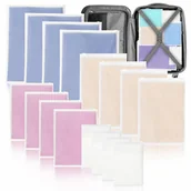 Akcesoria podróżnicze - Organizer Podróżny Do Walizki Torby Szafy Zestaw 16 Szt Ubrania I Buty - miniaturka - grafika 1