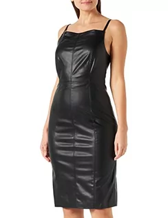 Sukienki - Sisley Damska sukienka 4X9WLV02H, czarna 100, 48 (DE) - grafika 1