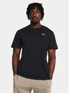Koszulki sportowe męskie - Under Armour T-Shirt Ua Hw Lc Patch Ss 1382902-001 Czarny Loose Fit - miniaturka - grafika 1