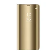 Etui i futerały do telefonów - Pokrowiec Smart Clear View do Huawei Y6P złoty - miniaturka - grafika 1
