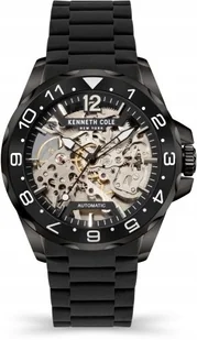 Zegarek Zegarek męski KENNETH COLE KCWGR2124802 czarny sportowy skeleton - Zegarki męskie - miniaturka - grafika 1