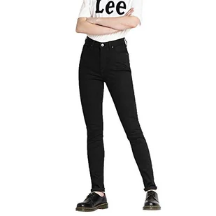 Lee Jeansy damskie Ivy, Czarny (Black Rinse 47), 26W / 31L - Spodnie damskie - miniaturka - grafika 1
