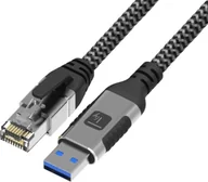 Kable USB - TECHLY Kabel sieciowy USB-A na Gigabit Ethernet RJ45 1m - miniaturka - grafika 1
