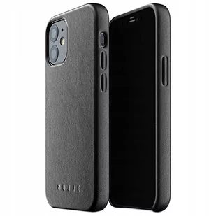 Mujjo Etui Leather Case iPhone 12 / 12 Pro czarne - Etui i futerały do telefonów - miniaturka - grafika 2