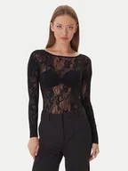 Body - Patrizia Pepe Body 2M4484/J344-K103 Czarny Slim Fit - miniaturka - grafika 1