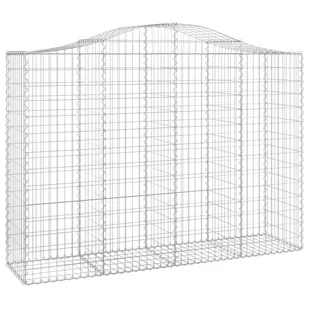 VIDAXL Kosze gabionowe, 5 szt, 200x50x140/160 cm, galwanizowane żelazo - Ogrodzenia - miniaturka - grafika 4