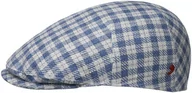 Czapki męskie - Kaszkiet Lerino Check by Alfonso D Este, niebiesko-szary, M (56-57 cm) - miniaturka - grafika 1