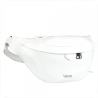 Torebki damskie - Duża nerka skóra naturalna włoska VEZZE biała - miniaturka - grafika 1