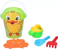 Zabawki do piasku - Zestaw wiaderko do piaskownicy piasku EDDY TOYS 29cm 5el - miniaturka - grafika 1