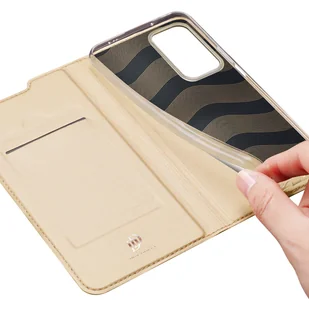 Dux Ducis Skin Pro kabura etui pokrowiec z klapką Xiaomi Poco F4 5G złoty - Etui i futerały do telefonów - miniaturka - grafika 8