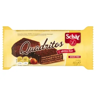 Schar QUADRITOS WAFELKI W CZEKOLADZIE 40G zakupy dla domu i biura B54040 - Ciastka - miniaturka - grafika 1