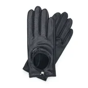 Rękawiczki - Damskie rękawiczki samochodowe ze skóry lizard - miniaturka - grafika 1