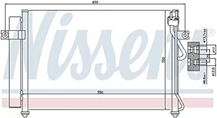 NISSENS CHŁODNICA KLIMATYZACJI 94815 HYUNDAI GETZ 02 94815 - Chłodnice - miniaturka - grafika 1