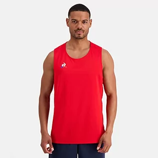 Koszulki męskie - Le Coq Sportif N°2 Training Débardeur T-shirt męski, Pur Rouge, 4XL - grafika 1