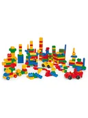 Klocki - Wader Wiaderko z kolorowymi klockami - 132 elementy - miniaturka - grafika 1