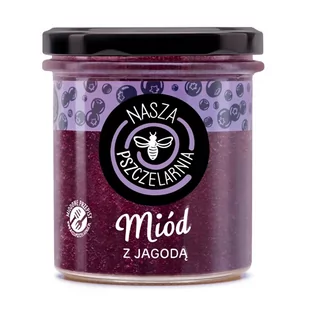 Miód z jagodą Nasza Pszczelarnia 420g - Miód - miniaturka - grafika 1