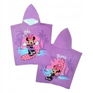 Okrycia kąpielowe dla dzieci - Ponczo MYSZKA MINNIE Ręcznik DZIECIĘCY z Kapturem PONCHO Okrycie kąpielowe - miniaturka - grafika 1