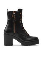 Botki damskie - Guess Botki Cabra2 FL7CBR ELE10 Czarny - miniaturka - grafika 1