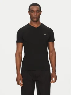 Lacoste T-Shirt TH6710 Czarny Regular Fit - Koszulki męskie - miniaturka - grafika 1