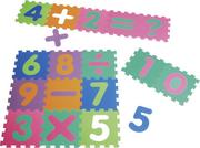 Puzzle - Playshoes 308745 mata puzzle cyfry z enzeich, 16-częściowy - miniaturka - grafika 1