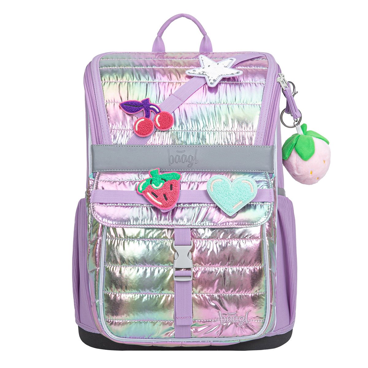 BAAGL Tornister Szkolny Zippy Lawenda ERGO ADJUSTABLE 18L Fioletowy