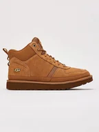 Botki damskie - UGG Skórzane botki "Highland" w kolorze jasnobrązowym - miniaturka - grafika 1