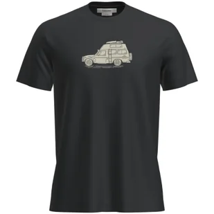 Męska koszulka Icebreaker M Mer 150 Tech Lite SS Tee Cosy Camper Rozmiar: XXL / Kolor: czarny - Koszulki sportowe męskie - miniaturka - grafika 1